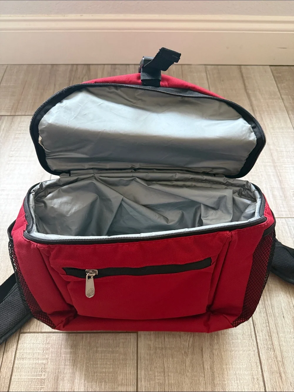 ONIVA Picnic Time Red Backpack Cooler Dual Compartment Insulated Bag
